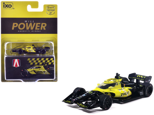 Dallara IndyCar #26 Will Power "TWG" Andretti Global (Road Course Configuration) "NTT IndyCar Series" (2026) 1/64 Diecast Model Car by IXO Models