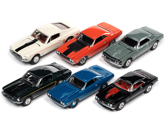 Johnny Lightning Johnny Lightning Collector's Tin 2021 Set of 6 Cars Release 3 Limited Edition of 7140 pieces Worldwide 1/64 Diecast Model Cars by Johnny Lightning