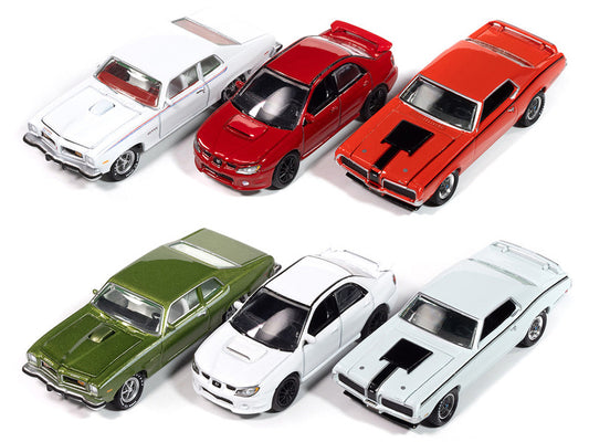 Johnny Lightning Johnny Lightning Collector's Tin 2024 Set of 6 Cars Release 2 Limited Edition 1/64 Diecast Model Cars by Johnny Lightning