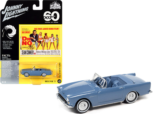 Johnny Lightning 1962 Sunbeam Alpine Convertible Lake Blue James Bond 007 "Dr. No" (1962) Movie "Pop Culture" Series 3 1/64 Diecast Model Car by Johnny Lightning