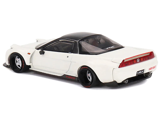 Mini GT Honda NSX "Kaido Works V2" White with Black Top (Designed by Jun Imai) "Kaido House" Special 1/64 Diecast Model Car by Mini GT