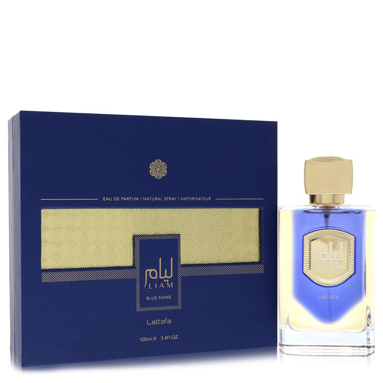 Lattafa Liam Blue Shine by Lattafa Eau De Parfum Spray (Unisex) 3.4 oz for Men