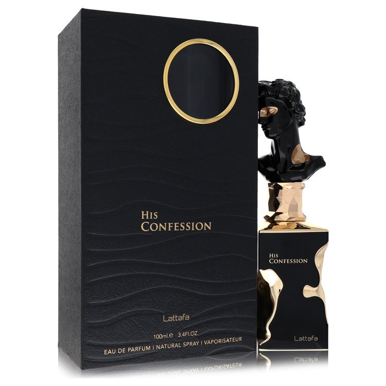 Lattafa His Confession by Lattafa Eau De Parfum Spray 3.4 oz for Men
