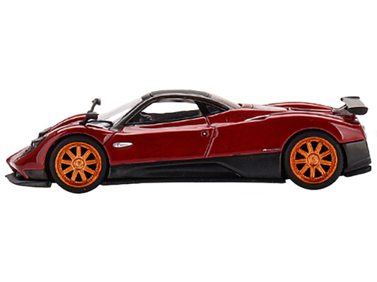 Mini GT Pagani Zonda F Rosso Dubai Red Metallic with Black Top Limited Edition to 3000 pieces Worldwide 1/64 Diecast Model Car by Mini GT