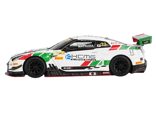 Mini GT Nissan GT-R NISMO GT3 #23 Tsugio Matsuda "KCMG" "FIA GT World Cup Macau" (2018) Limited Edition 1/64 Diecast Model Car by Mini GT