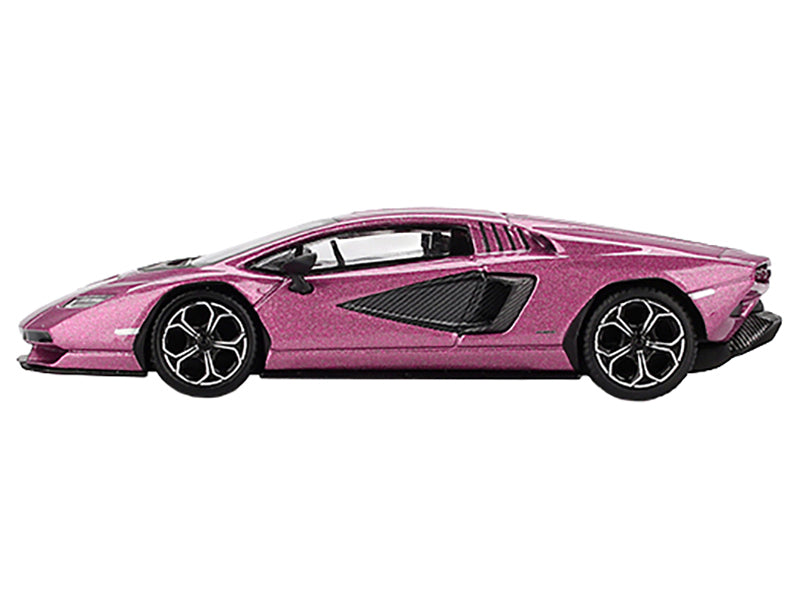 Lamborghini Countach LPI 800-4 Viola 30th Metallic Limited Edition 1/64 Diecast Model Car by Mini GT