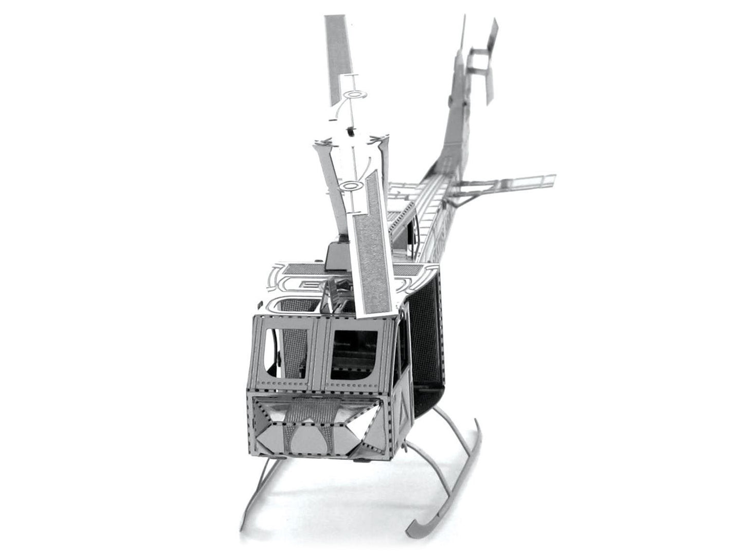 Model Kit Bell UH-1 Iroquois "Huey" Helicopter "United States Army" (Easy Difficulty) Steel Model by Metal Earth