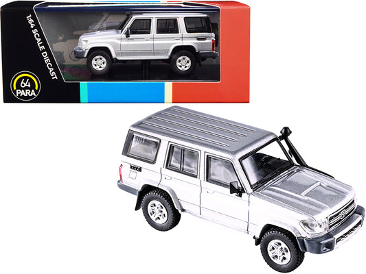 Paragon Toyota Land Cruiser 76 Silver Pearl 1/64 Diecast Model Car by Paragon