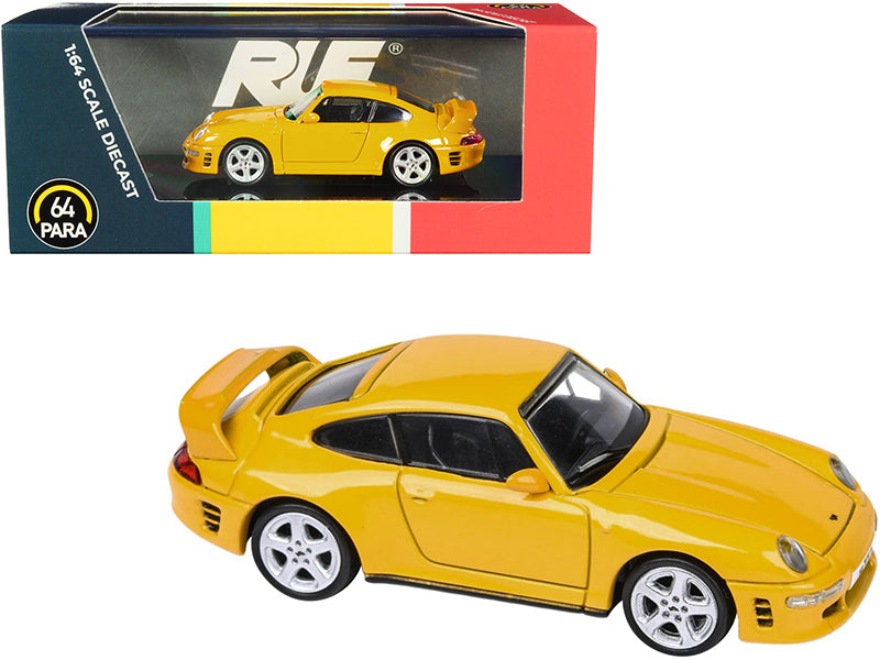 Paragon RUF CTR2 Blossom Yellow 1/64 Diecast Model Car by Paragon