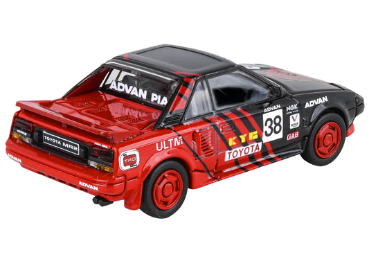 Paragon 1985 Toyota MR2 MK1 RHD (Right Hand Drive) #38 Red and Black "Autocross Livery" 1/64 Diecast Model Car by Paragon Models
