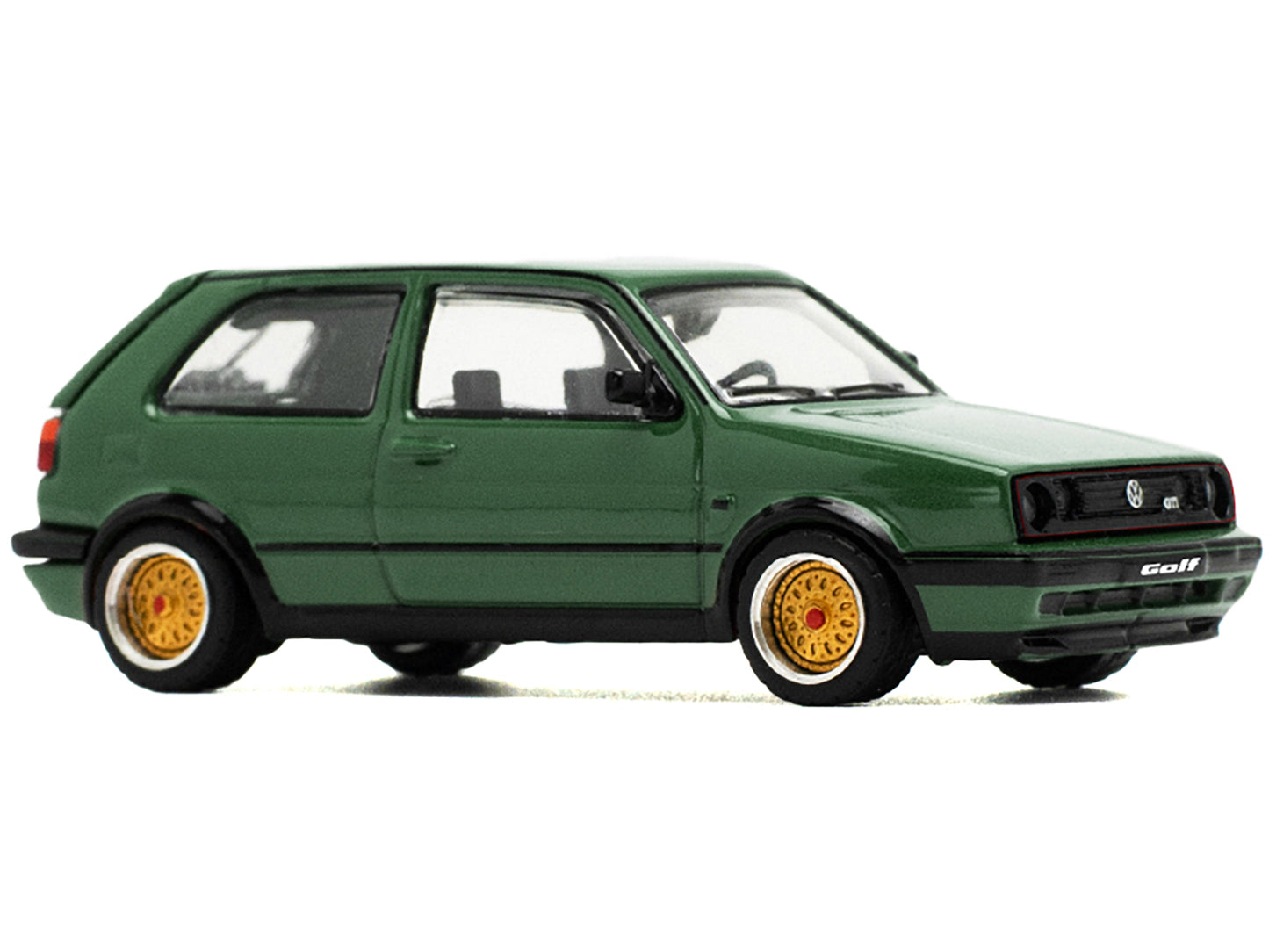 Pop Race Volkswagen Golf GTI MK2 Green 1/64 Diecast Model Car by Pop Race