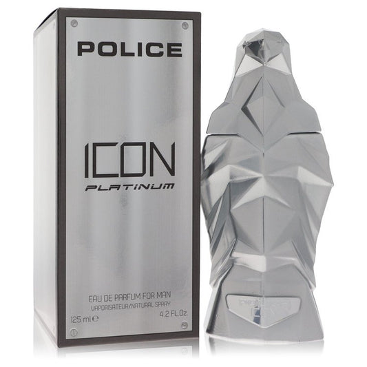 Police Icon Platinum by Police Colognes Eau De Parfum Spray 4.2 oz for Men