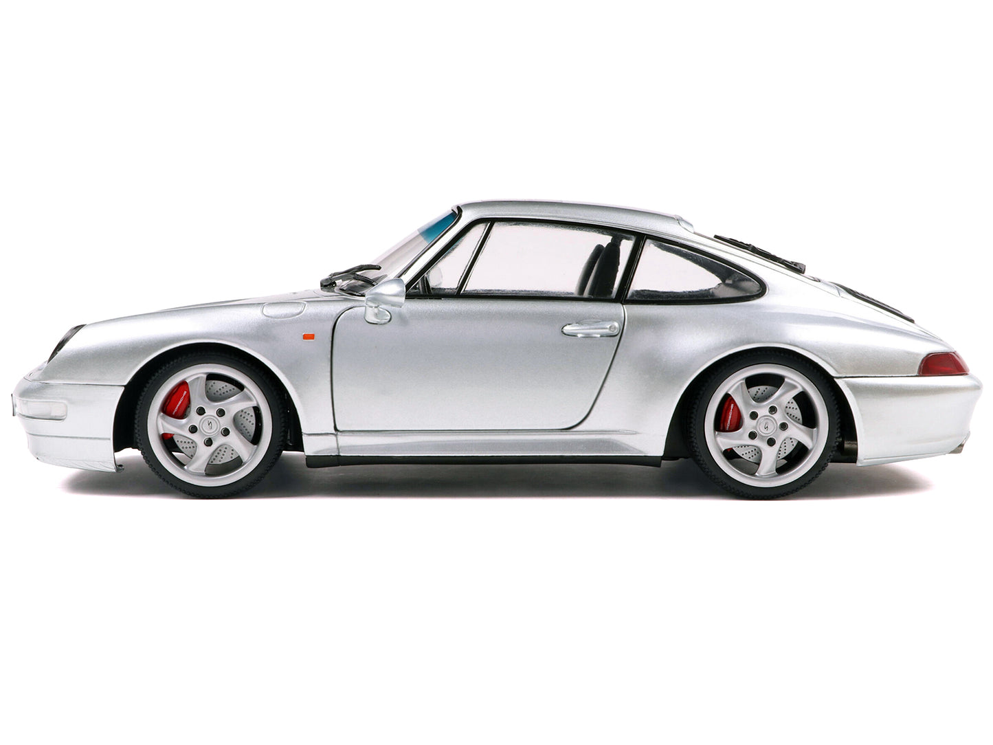 1996 Porsche 911 (993) 4S Polar Silver Metallic 1/18 Diecast Model Car by Solido