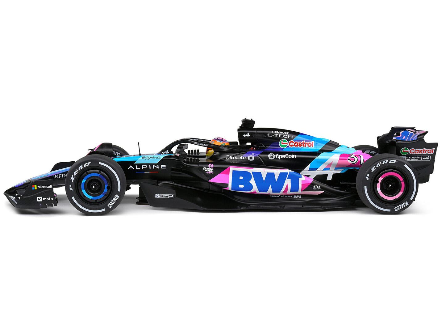 Alpine A524 #31 Esteban Ocon "BWT" Formula One F1 Miami GP (2024) "Competition" Series 1/18 Diecast Model Car by Solido