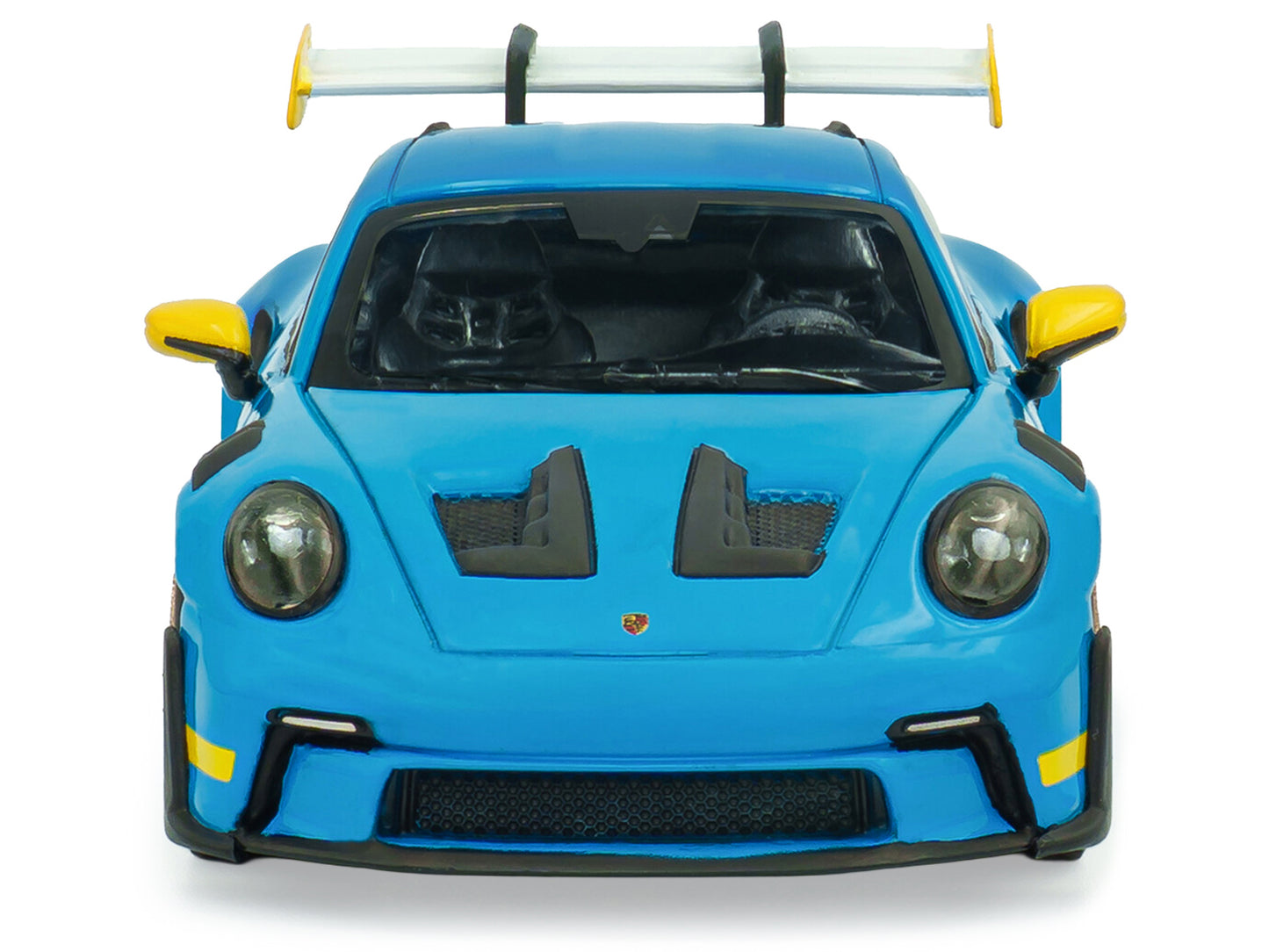 2023 Porsche 911 (992) GT3 RS "Tribute to 24 Hours of Daytona 2003" Riviera Blue with Yellow Stripes 1/43 Diecast Model Car by Solido