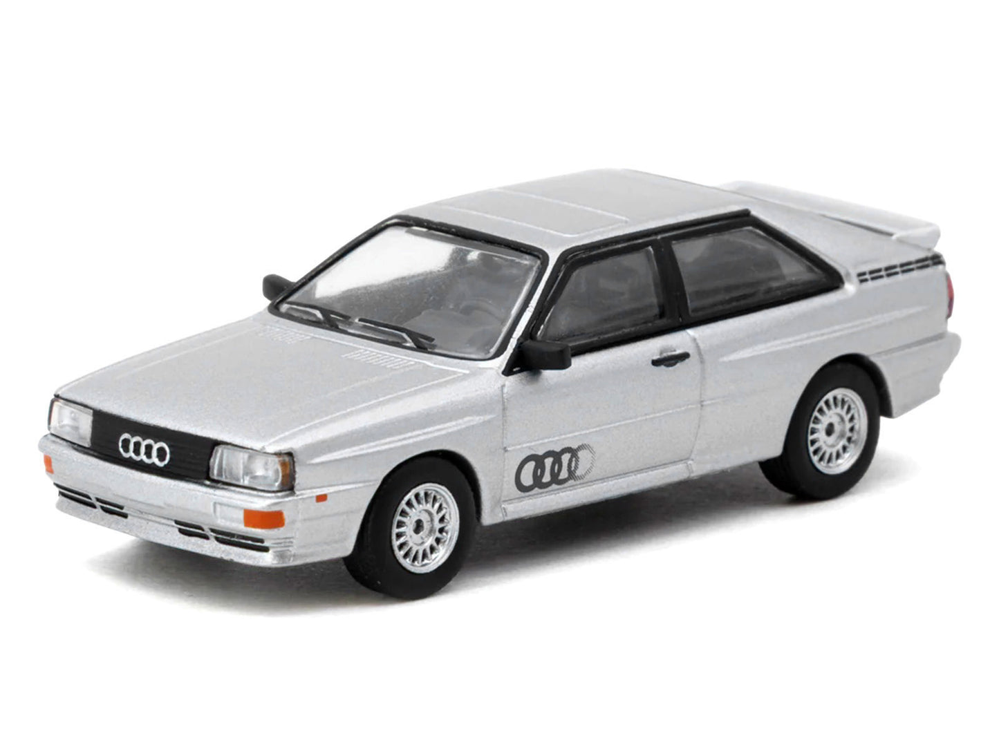 Audi Quattro Silver Metallic "Collab64" Series 1/64 Diecast Model Car by Schuco & Tarmac Works