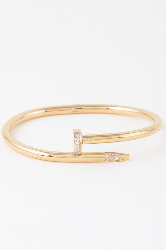 Jeweled Nail Around Bracelet