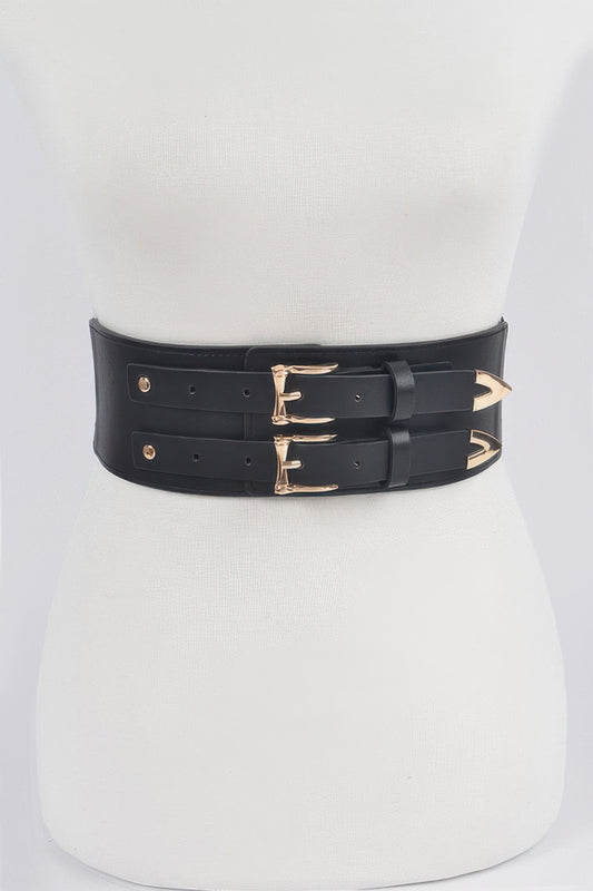 Corset Stretch Belt W Two Buckles