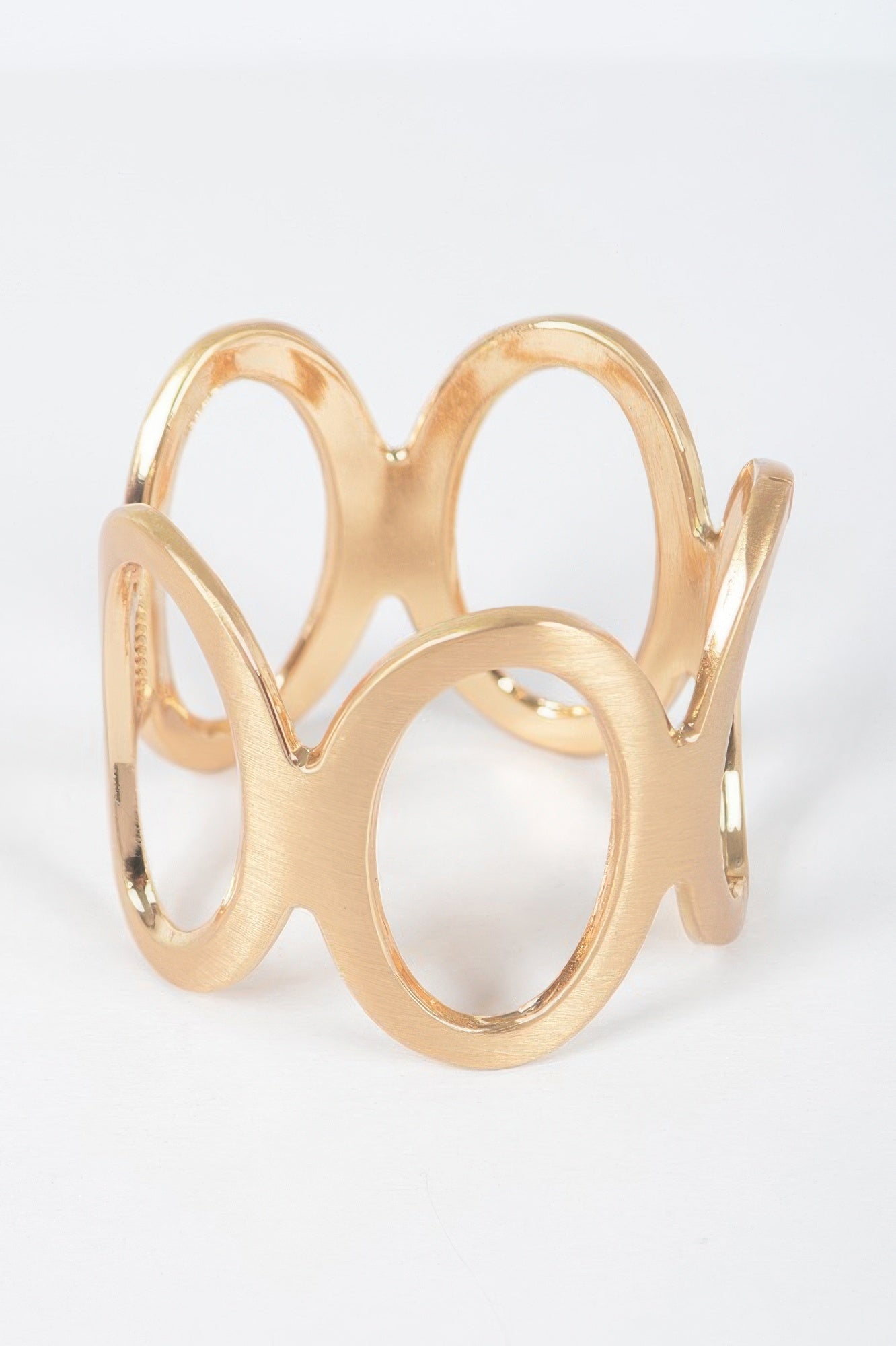 Metal Spring Hinge Cuff Bracelet