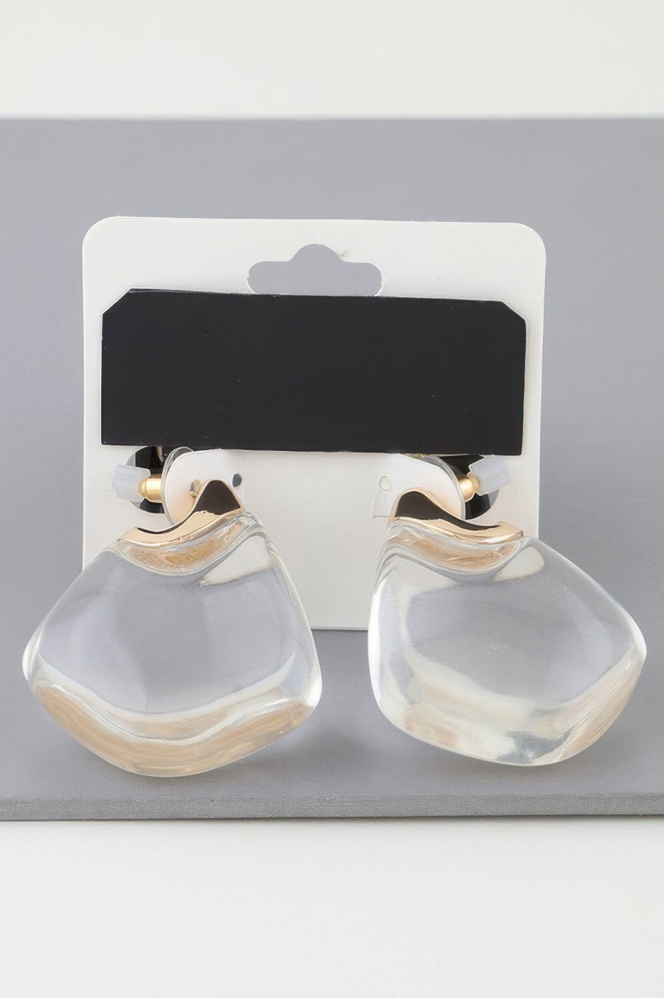 Transparent Geometric Drop Earrings