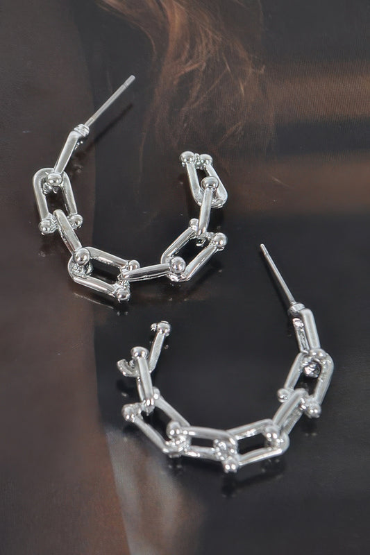 Chain Hoop Earrings