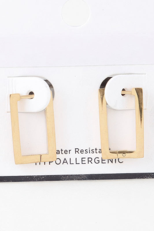 Delicate Frame Hoop Earrings