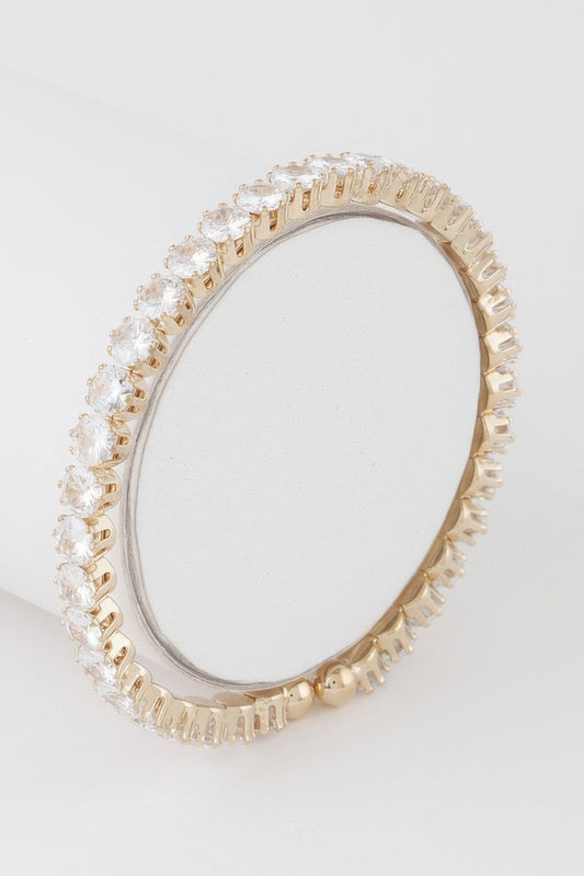 Classic Rhinestone Cuff Bracelet