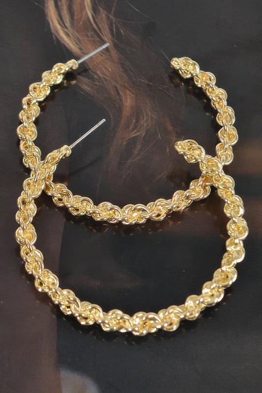 Chain Hoop Earrings