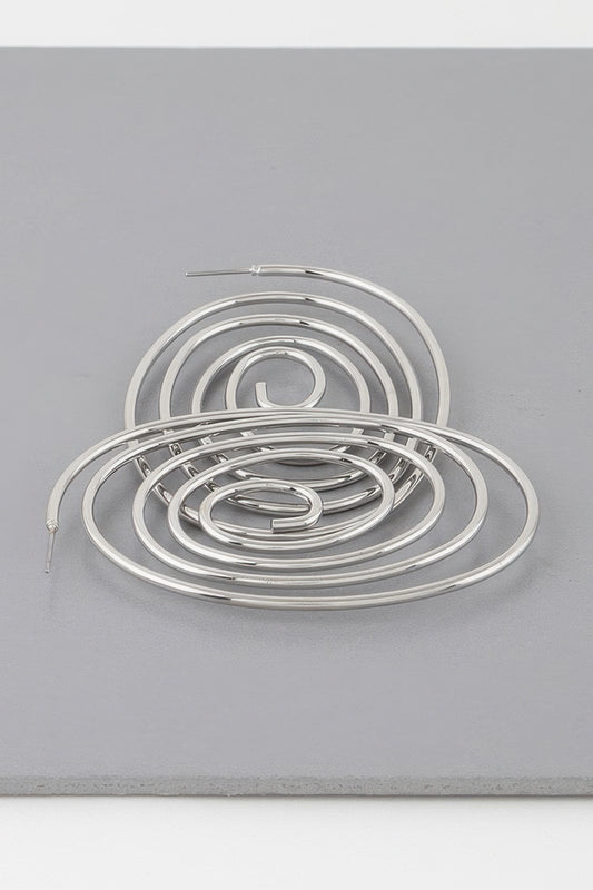 Abstract Swirl Stud Earrings