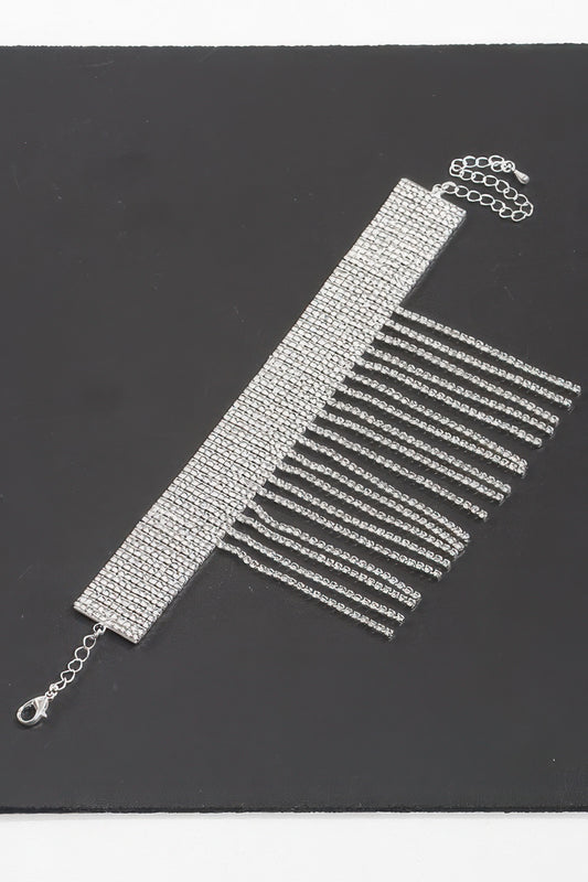 Jeweled Rhinestone Cuff Anklet