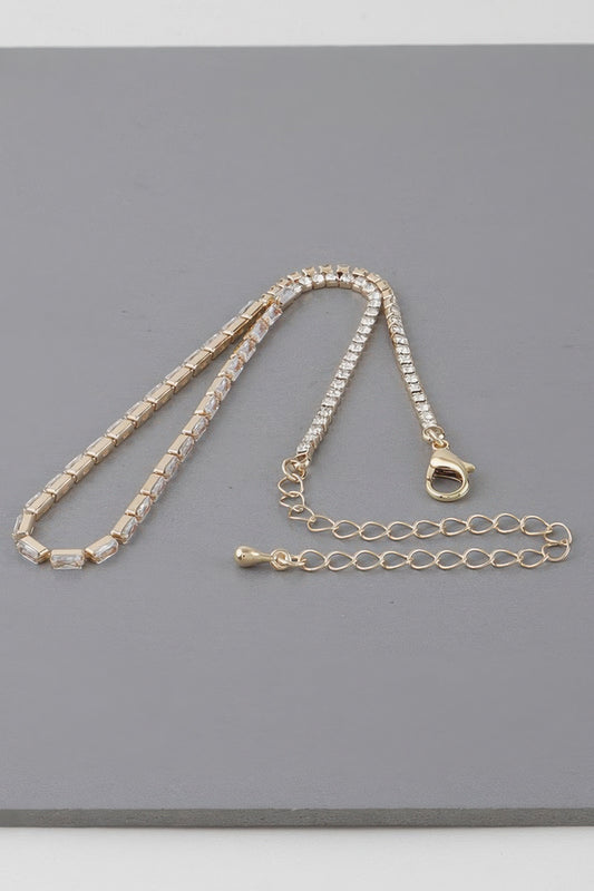 Cubic Crystal Jewel Necklace