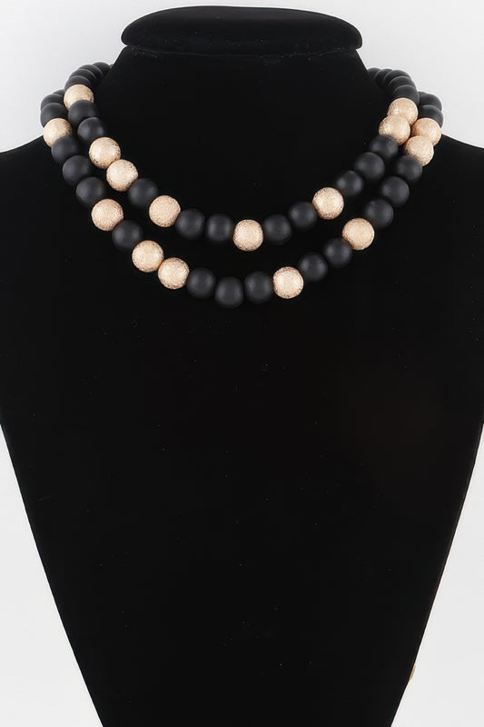 Two Toned Bead Necklace