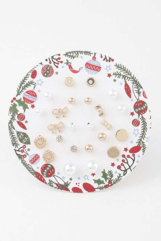 Holiday Stud Earrings Set