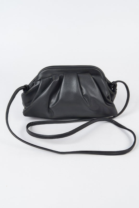 Leather Cross Body Strap Clutch