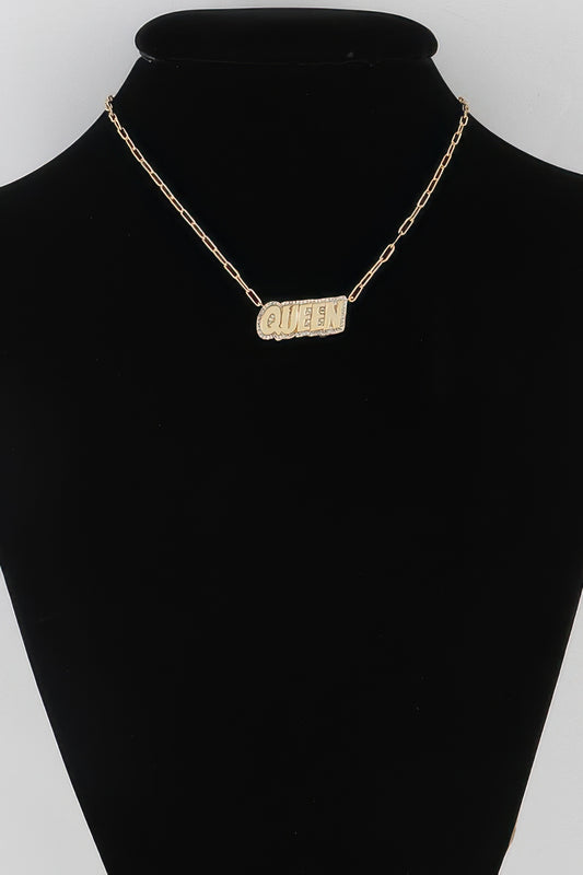 Jeweled Queen Chain Necklace