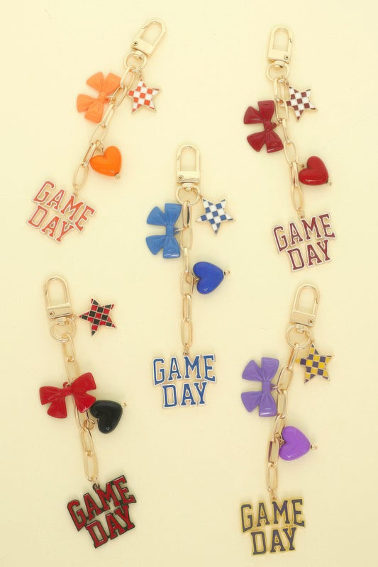 Game Day Charm Bag Keychain