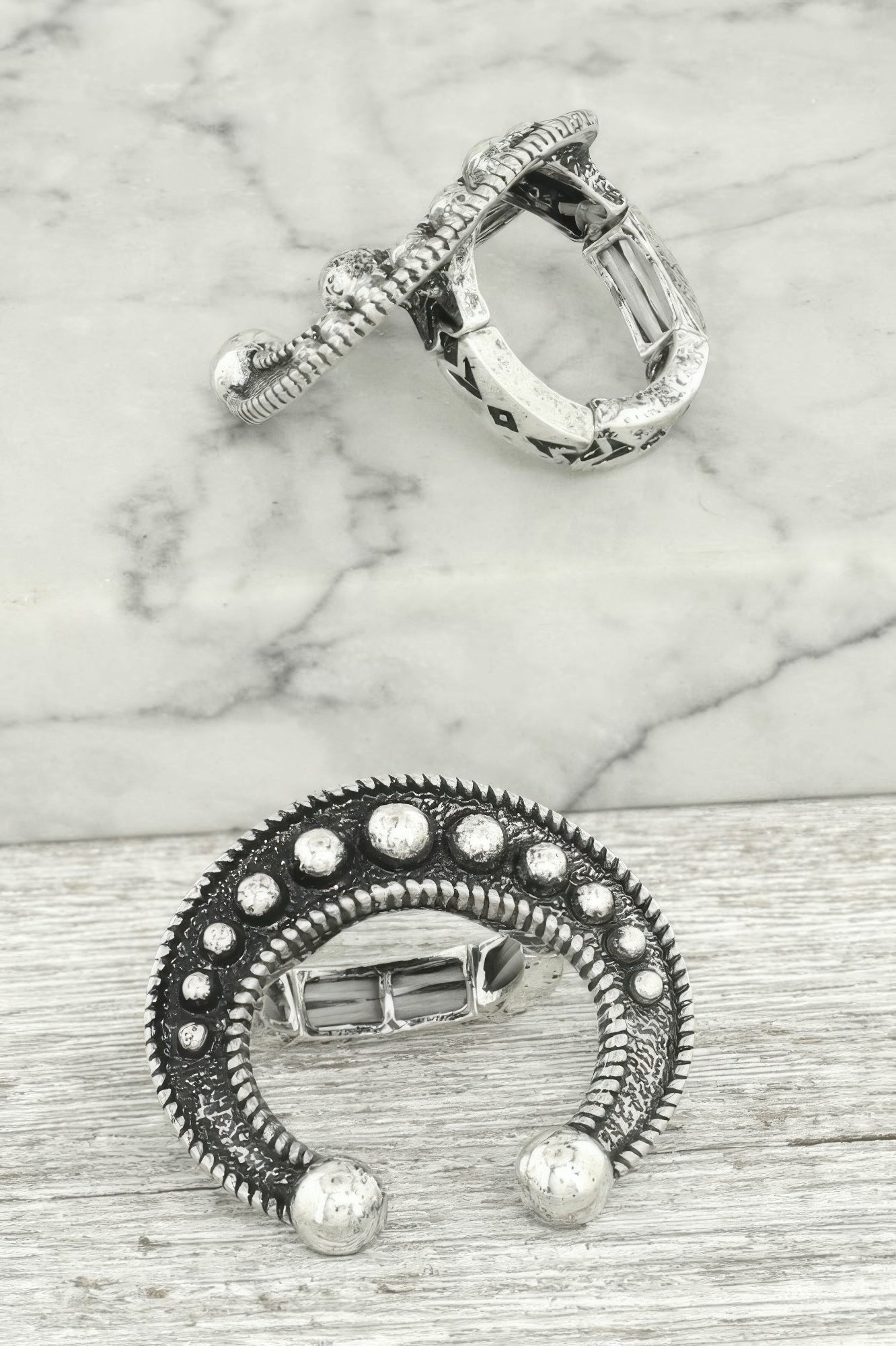 Western Squash Blossom Stretch Ring
