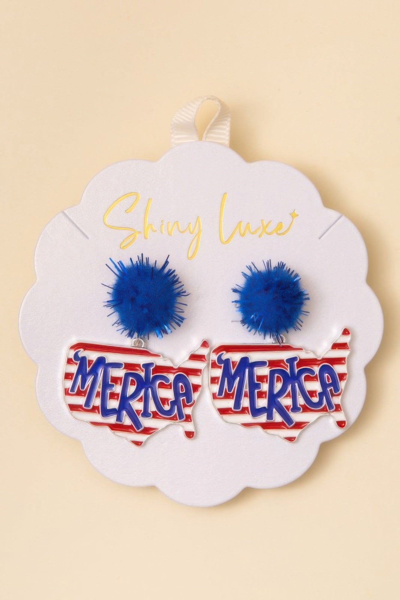 Usa Map Post Dangle Earrings