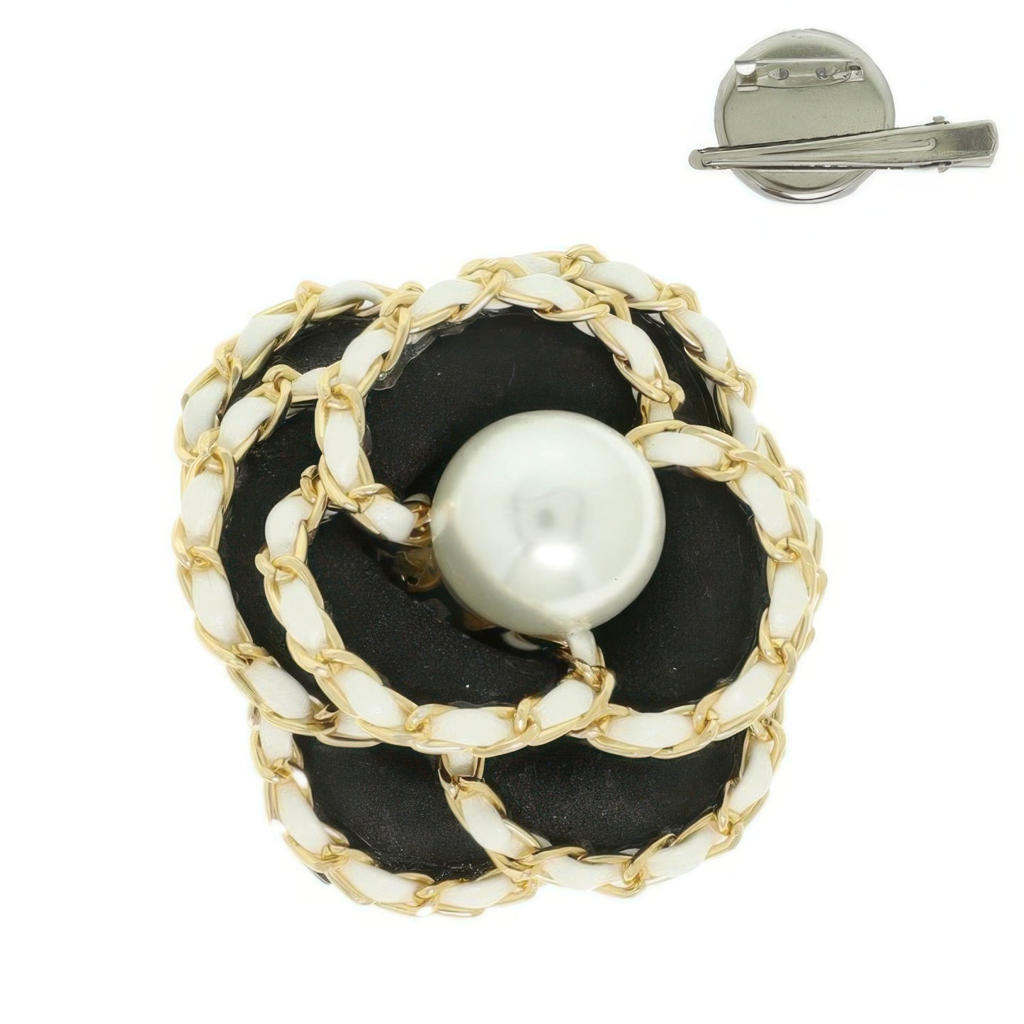 Fabric Rose Brooch Pin