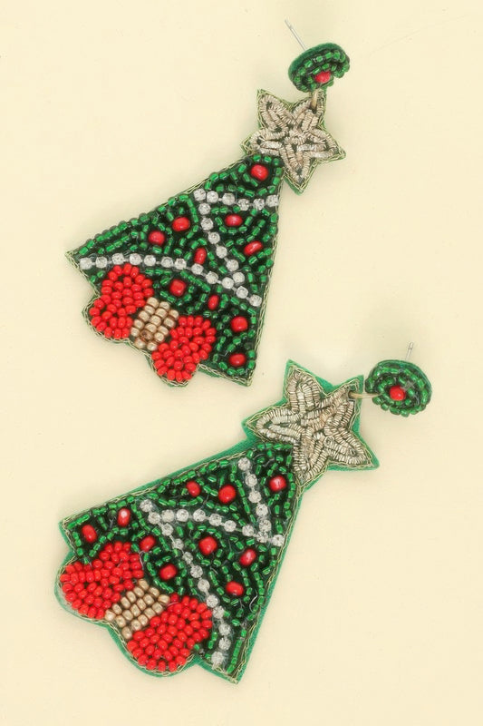 Christmas Tree Post Earrings