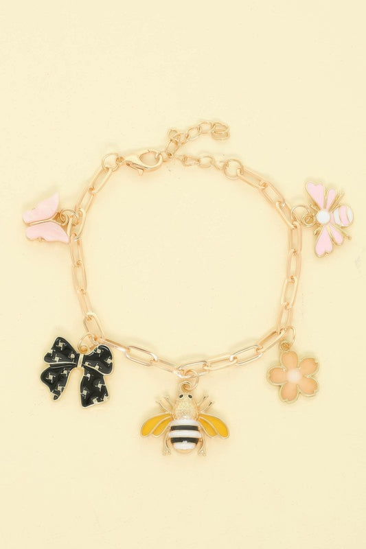 Spring Outing Theme Charm Bracelet