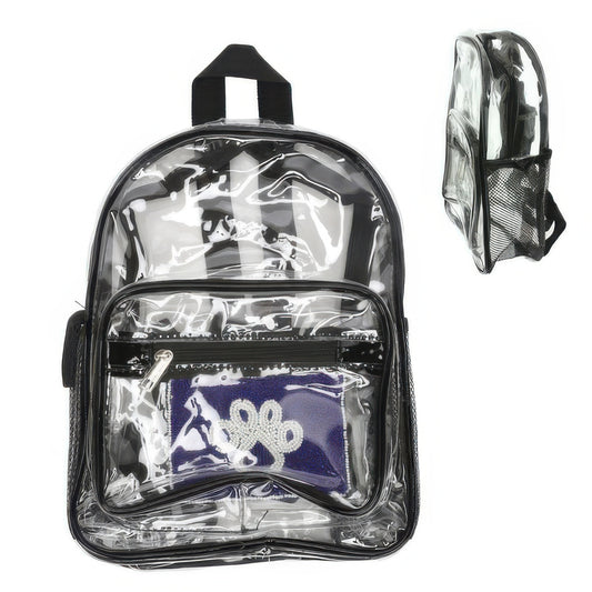 Clear Transparent Stadium Approved Backpack