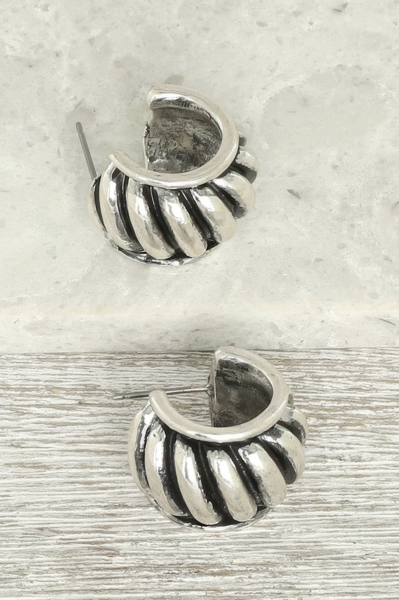 Western Bubble Huggie Hoop Earrings