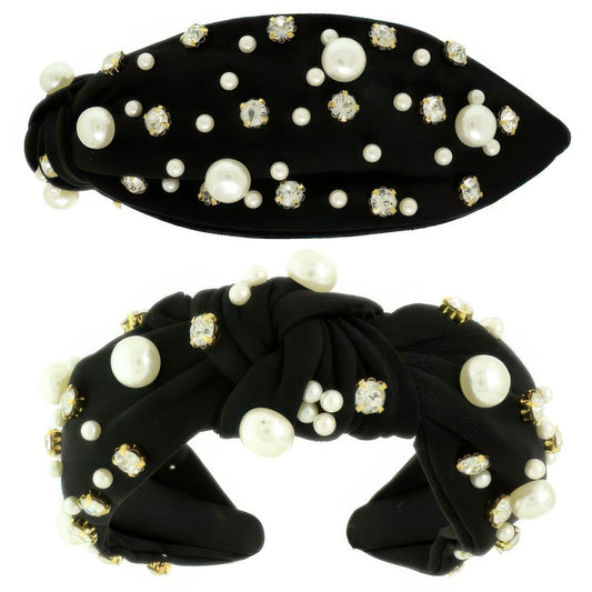 Faux Felt Corduroy Top Knotted Headband