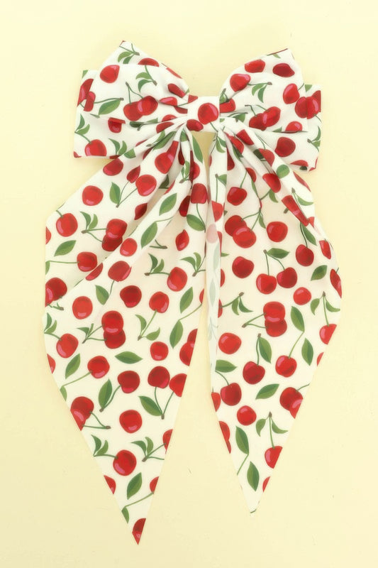 Playful Cherry Design Barrette Hair Clip