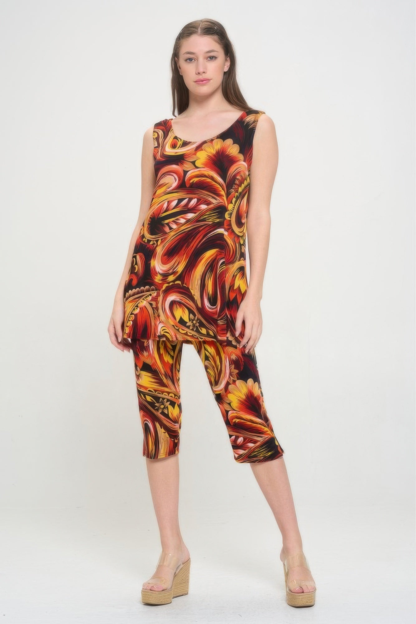 Bns Tank Capri Pants Set