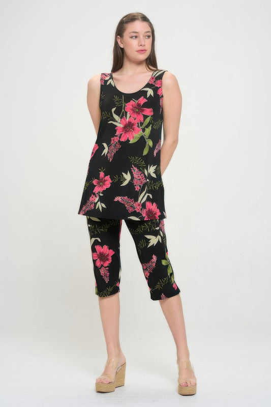Bns Tank Capri Pants Set