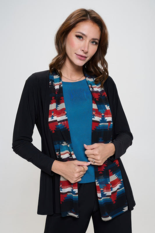 Plus Size Mesh Romance Trim Jacket