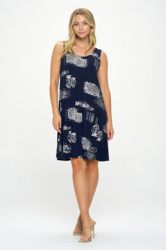 Plus Size Bns Print Missy Tank Dress