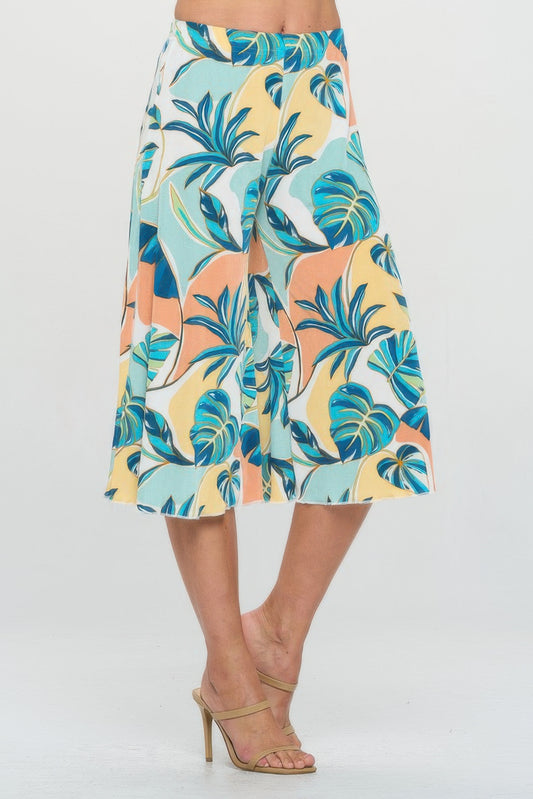 Bns Print Gaucho Pants